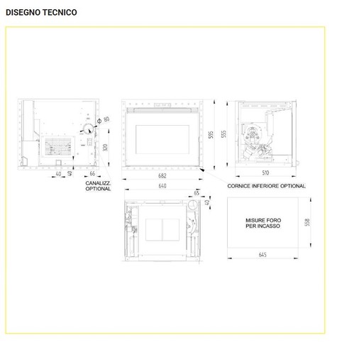 Inserto pellet per camino - pellet,
